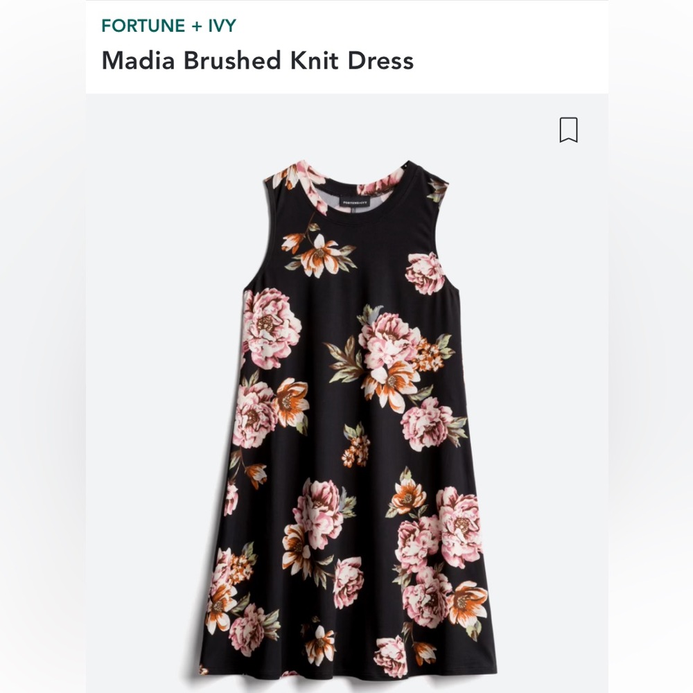 Fortune and Ivy Madia Brushed Knit Dress size Small